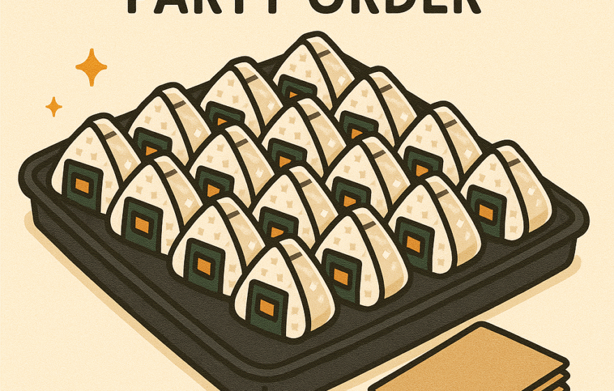 Onigiri 20 Rolls Party Order