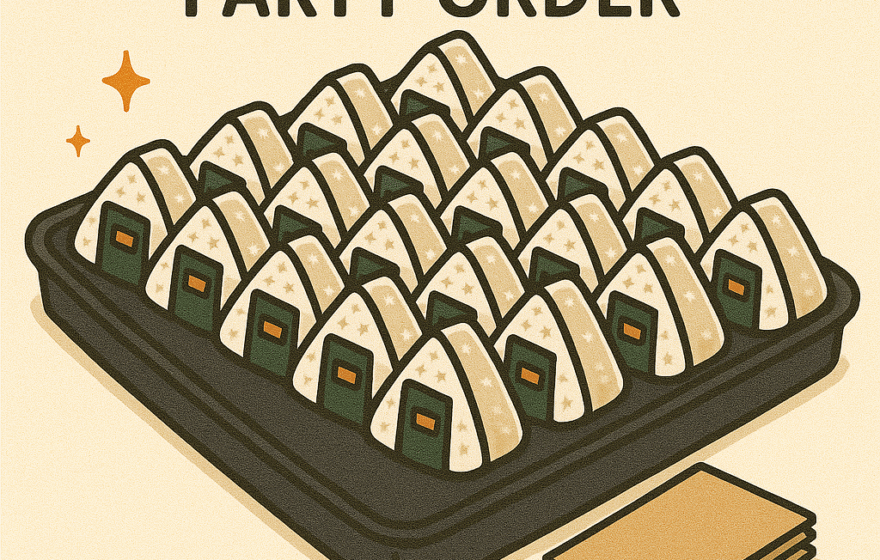 Onigiri 50 Rolls Party Order