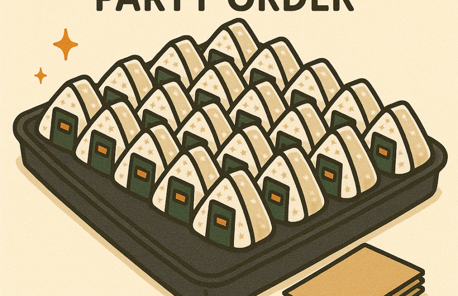 Onigiri 50 Rolls Party Order