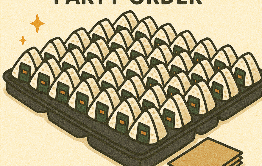 Onigiri 80 Rolls Party Order