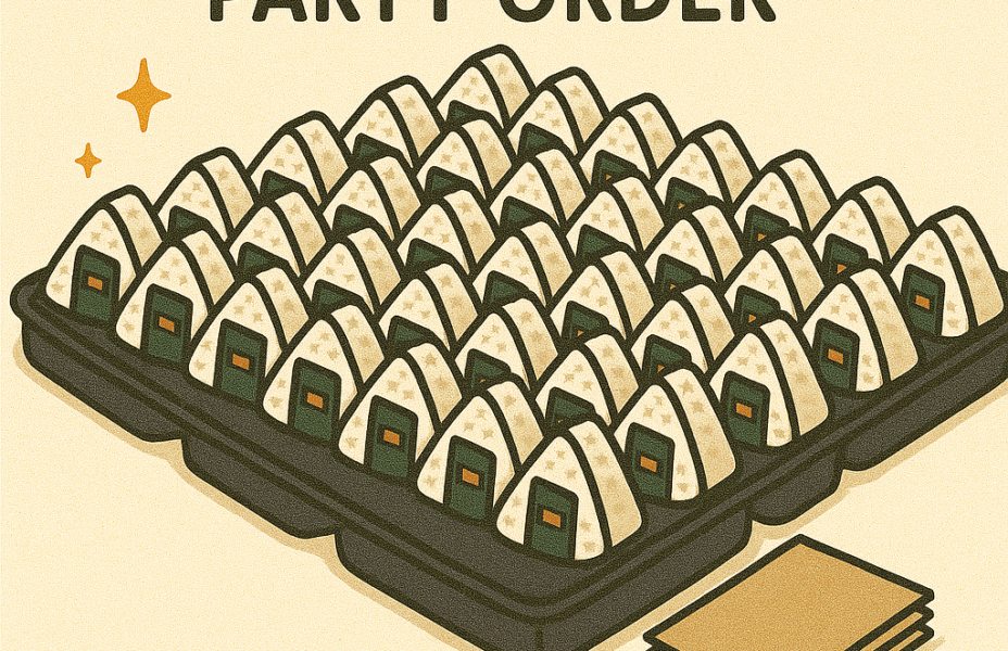 Onigiri 80 Rolls Party Order